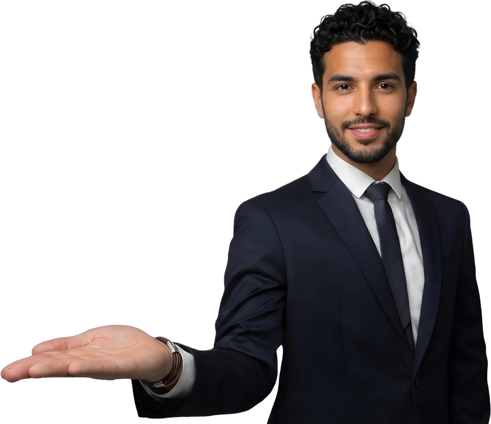 Ambition Marketing consultant presenting a website project going live